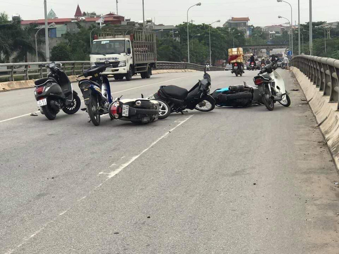 Hiện trường nhóm 20 thanh niên truy sát nhau ở Hải Dương làm 2 người rơi xuống cầu bị thương