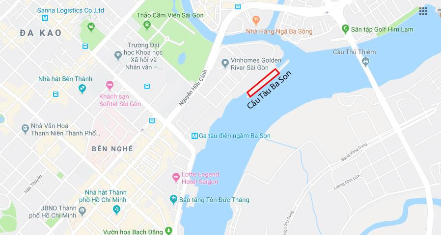 Cận cảnh cầu tàu Ba Son sập xuống sông Sài Gòn