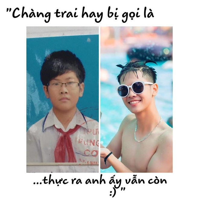 Dân mạng bật cười với bộ ảnh dậy thì thành công của teen Thái Bình