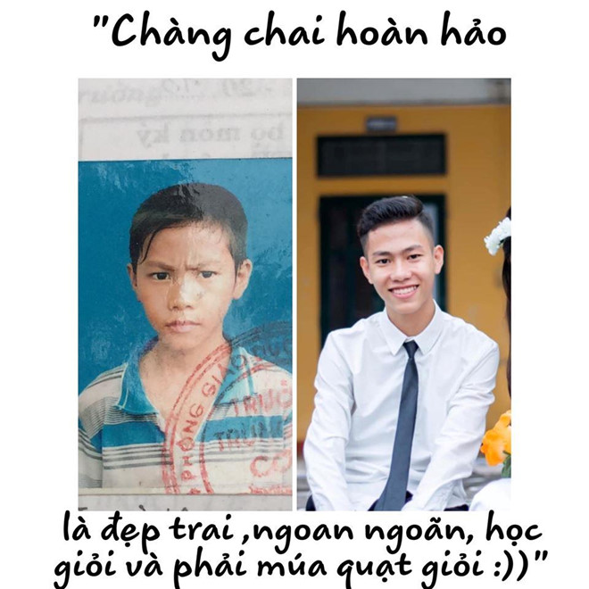 Dân mạng bật cười với bộ ảnh dậy thì thành công của teen Thái Bình