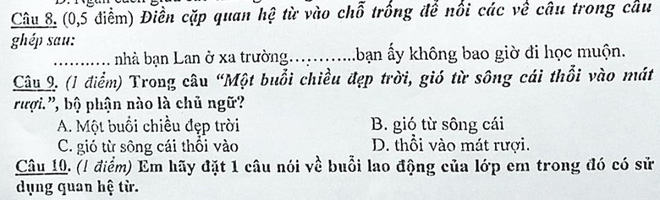 Chỉ một bài tập Tiếng Việt bắt tìm chủ ngữ của câu mà khiến dân mạng chia phe cãi nhau kịch liệt
