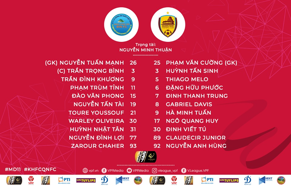 Sanna Khánh Hòa BVN 3-2 Quảng Nam: Thắng ngược kịch tính, Khánh Hòa đẩy Quảng Nam xuống bét bảng