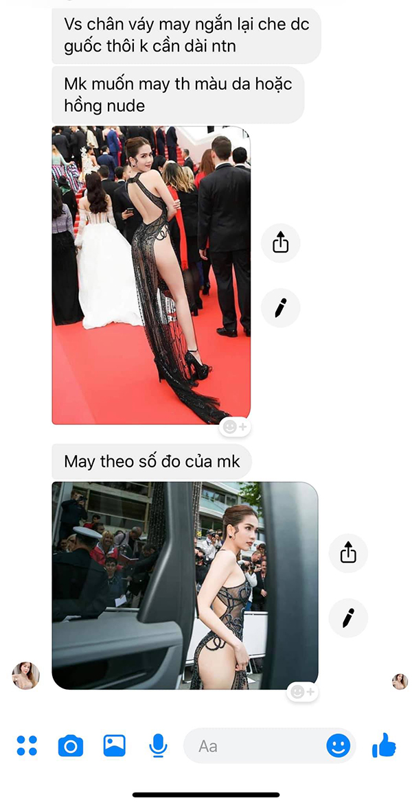 Váy hở bạo của Ngọc Trinh tại Cannes bị nhái hàng loạt