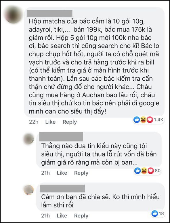 Auchan sale 50% vẫn bị khách hàng tố bán đắt hơn cả giá chưa giảm, sự thật có phải như vậy?