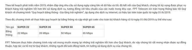 Người dùng phản ánh FPT Telecom tự ý nâng gói cước, tăng tiền khó hiểu