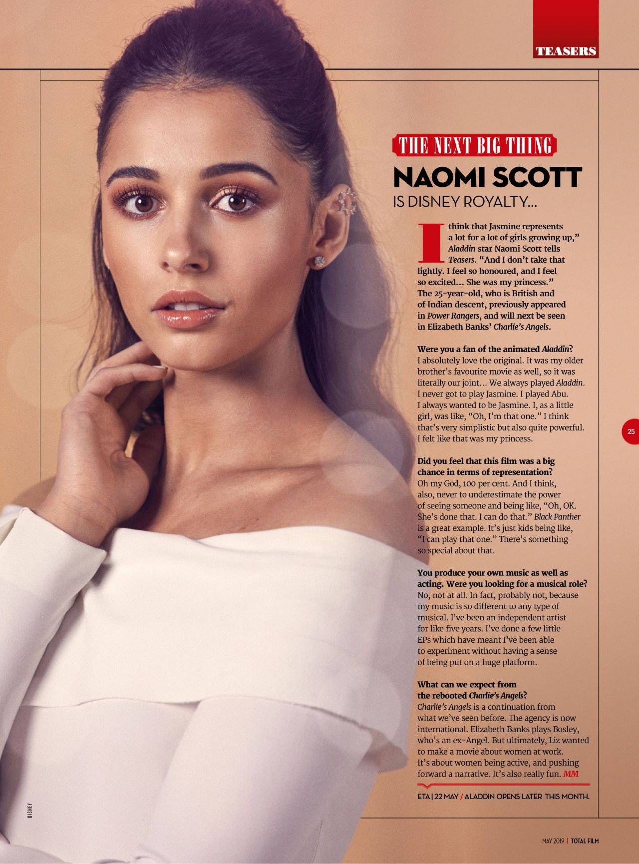 Jasmine đầu tiên của 'Aladdin' Naomi Scott: Vẻ đẹp lai Á - Âu gây bão, từ ca sĩ vô danh thành công chúa mới của Disney - 4 Jasmine đầu tiên của 'Aladdin' Naomi Scott: Vẻ đẹp lai Á - Âu gây bão, từ ca sĩ vô danh thành công chúa mới của Disney - 4
