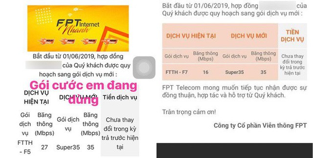 Mạng FPT tự ý tăng giá mạng, đặt mức cước không công bằng giữa các thuê bao khiến khách hàng bức xúc