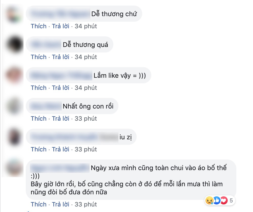 Bức ảnh gây sốt MXH trong một chiều mưa mùa Hạ: Bố luôn yêu thương và che chở cho con theo cách của riêng mình