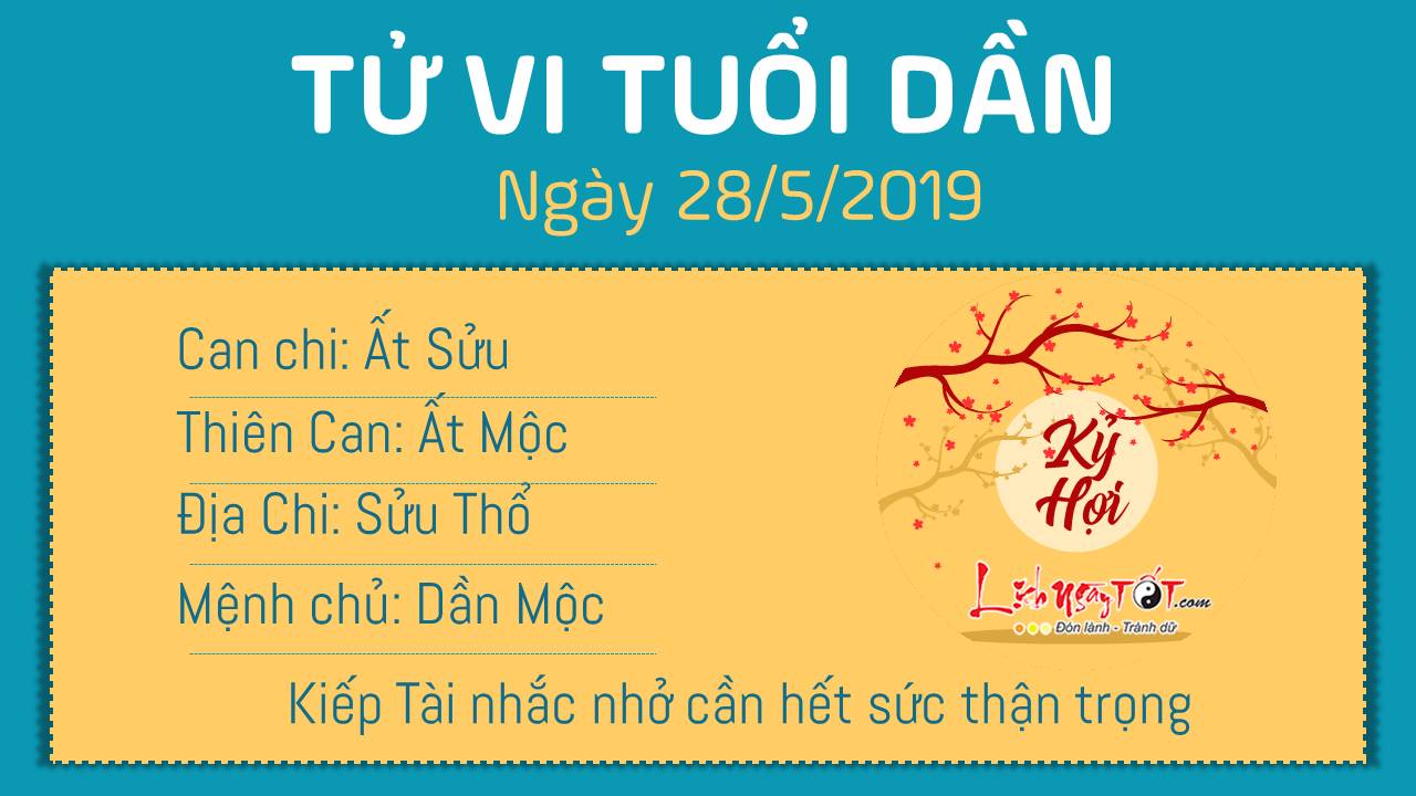 Tử vi thứ 3 ngày 28/5/2019 của 12 con giáp: Mùi mắc lỗi, Sửu trúng thưởng Tử vi thứ 3 ngày 28/5/2019 của 12 con giáp: Mùi mắc lỗi, Sửu trúng thưởng