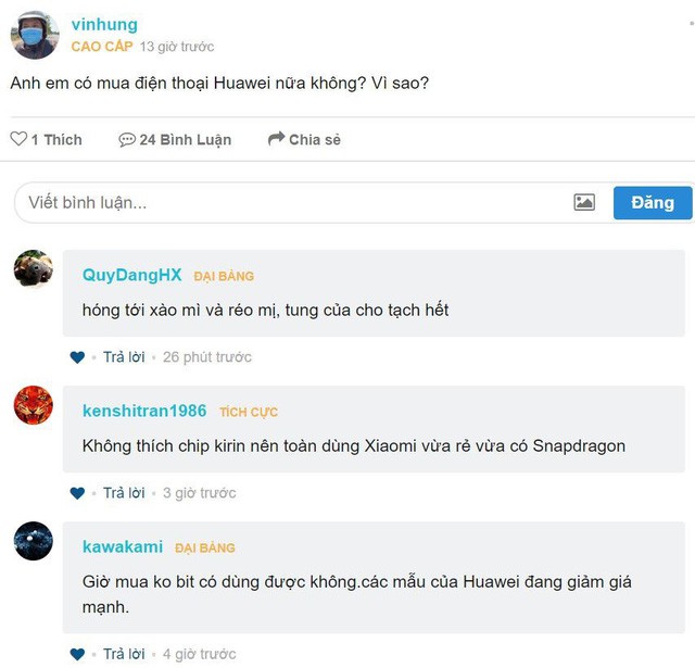Người dùng bán cắt lỗ điện thoại Huawei, nhà phân phối khuyến mại khủng