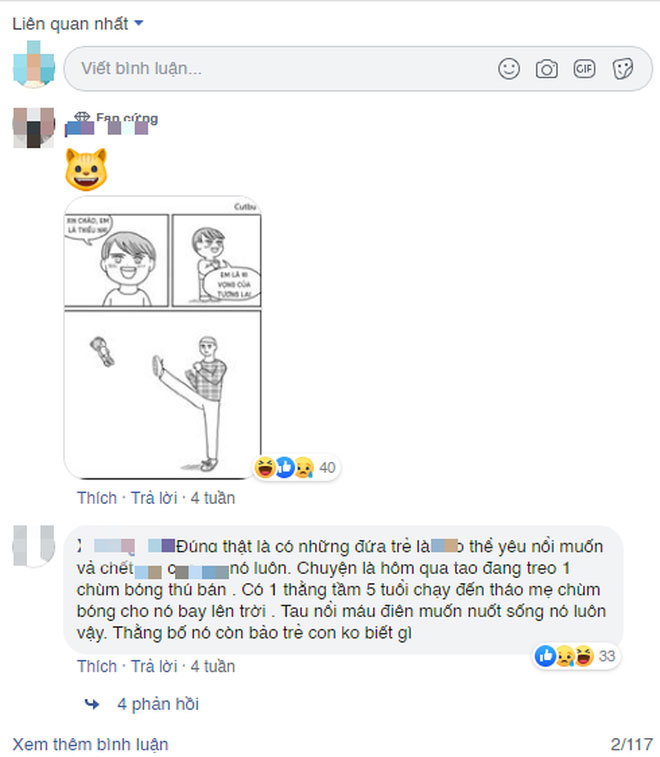 CĐM kêu gọi report fanpage 45k like trên Facebook có nội dung kỳ thị, lăng mạ trẻ em