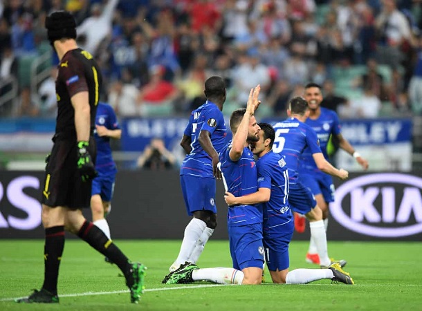 Arsenal 1-4 Chelsea: Giroud gieo sầu cho đội bóng cũ, Chelsea vô địch Europa League thuyết phục