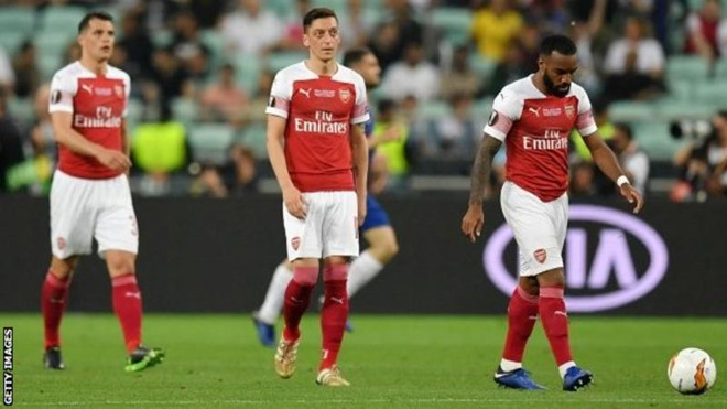 Đội bóng Pháp vui mừng vì Arsenal thảm bại tại Europa League