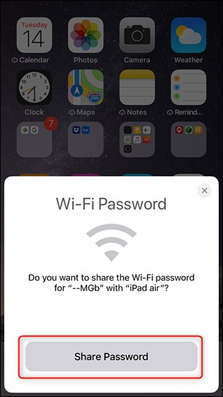 Hướng dẫn chia sẻ mật khẩu Wi-Fi giữa các máy iPhone, iPad