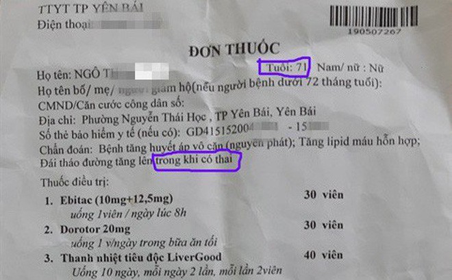 Cụ bà 71 tuổi ở Yên Bái đi khám được chẩn đoán có thai