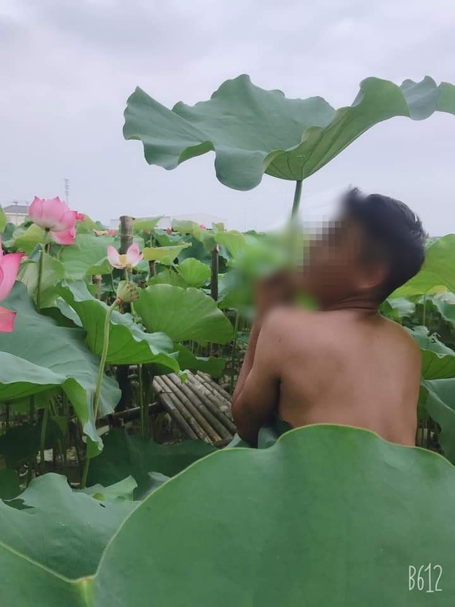 4 chàng trai bán nude, khoe vòng 3 phản cảm bên hồ sen khiến dân mạng tranh cãi kịch liệt