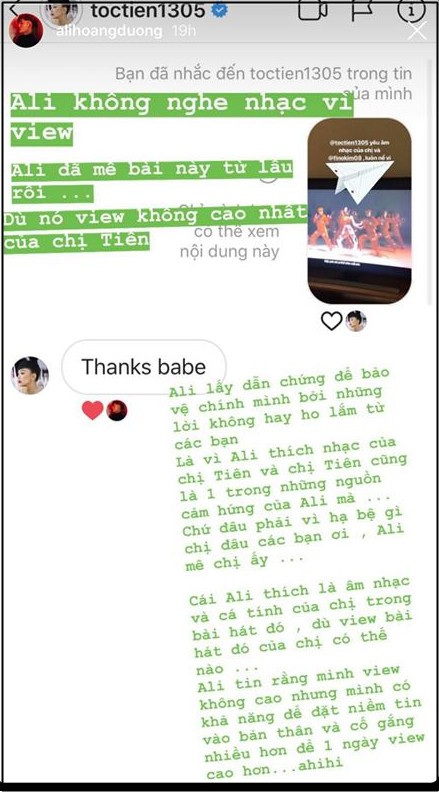 Tóc Tiên lên tiếng đáp trả Ali Hoàng Dương: Sao trả lời ngu thế em, tag thẳng tên Thu Minh vào để dạy dỗ lại học trò