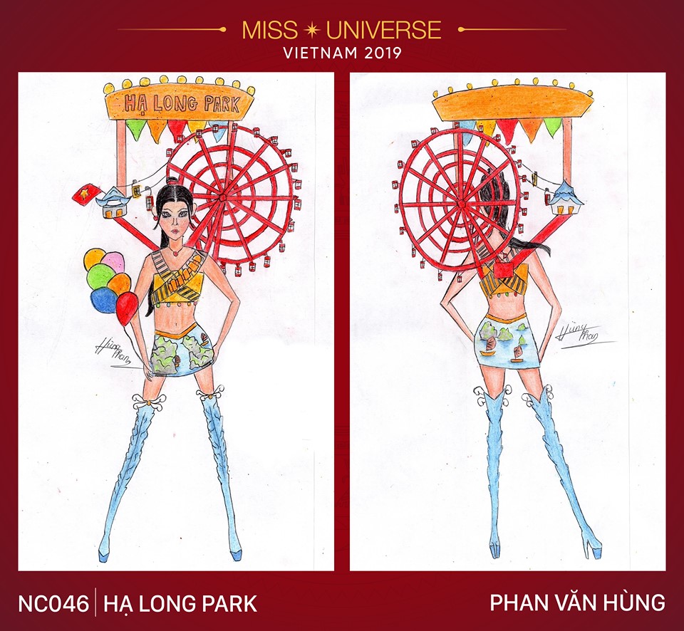 Bóng đá, ca trù, Bà Nà Hill tiếp tục gây sốt cuộc thi thiết kế quốc phục cho Hoàng Thùy tại Miss Universe 2019