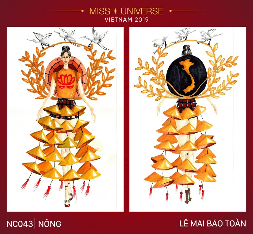 Bóng đá, ca trù, Bà Nà Hill tiếp tục gây sốt cuộc thi thiết kế quốc phục cho Hoàng Thùy tại Miss Universe 2019