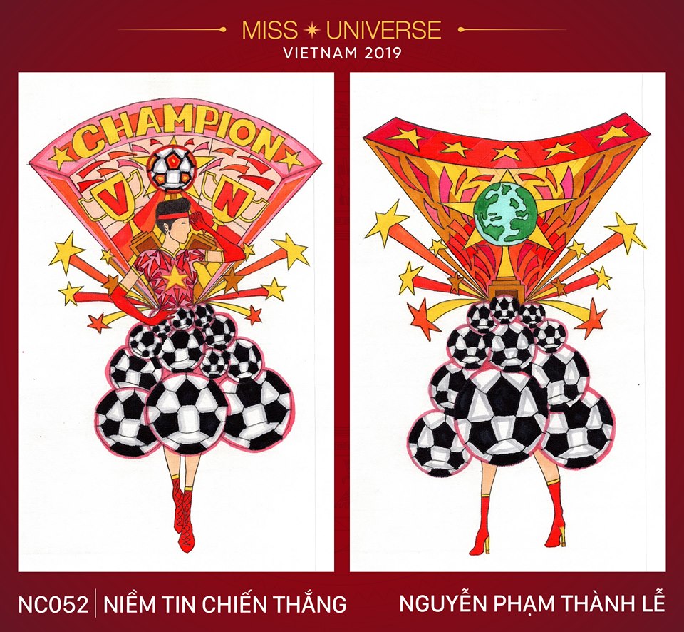 Bóng đá, ca trù, Bà Nà Hill tiếp tục gây sốt cuộc thi thiết kế quốc phục cho Hoàng Thùy tại Miss Universe 2019