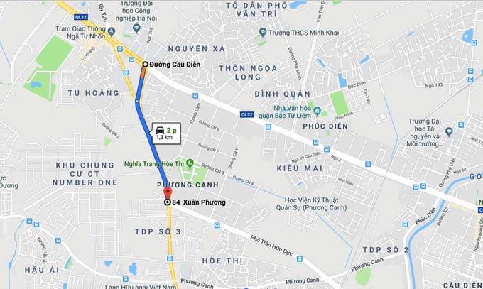 Hà Nội có thêm đường 8 làn xe ở quận Nam Từ Liêm