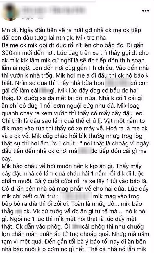 Vác bầu về ra mắt nhà chồng cách 300km, cô nàng choáng vì được đãi cơm thừa, nhà bẩn như chuồng lợn