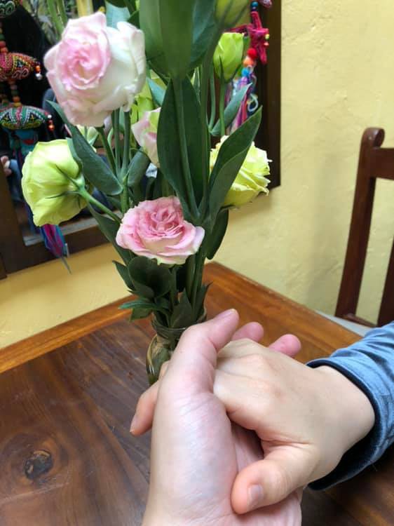 Hình ảnh hiếm hoi của cả hai.