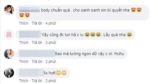 Dân mạng khen ngợi vóc dáng của Linh Chi.