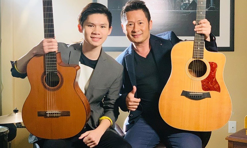 Cậu bé sẽ phát triển bản thân theo đúng sở thích với âm nhạc giống bố.