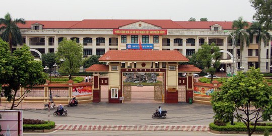 Trụ sở UBND huyện Vĩnh Tường, tỉnh Vĩnh Phúc (Ảnh: Người lao động)