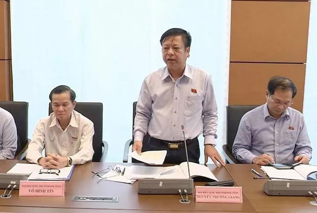 Đại biểu Quốc hội Nguyễn Trường Giang, Phó Chủ nhiệm Ủy ban Pháp luật của Quốc hội.