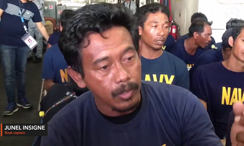 Junel Insigne, thuyền trưởng tàu cá FB Gimber1. Ảnh: theworldnews.net.