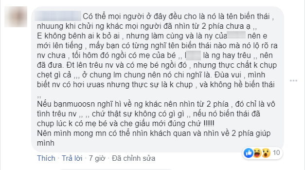 Cô gái tự nhận là người yêu đã lên tiếng, khuyên dân mạng nên nhìn nhận từ 2 phía. (Ảnh chụp màn hình)