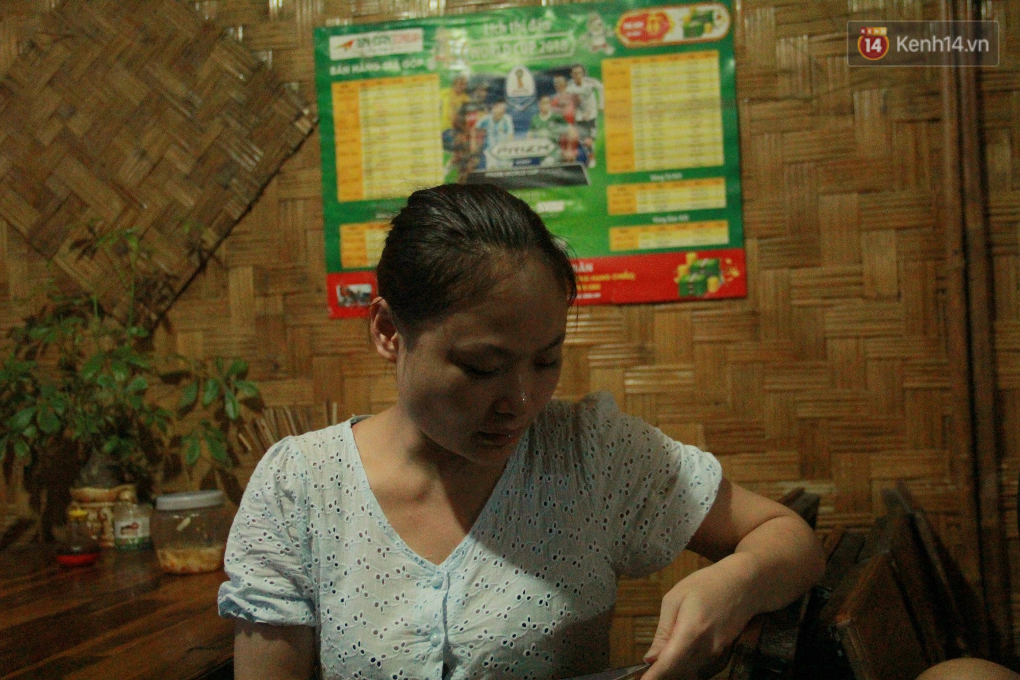 Chị Ngọc vợ anh Trường kể lại thời điểm xảy ra vụ việc.