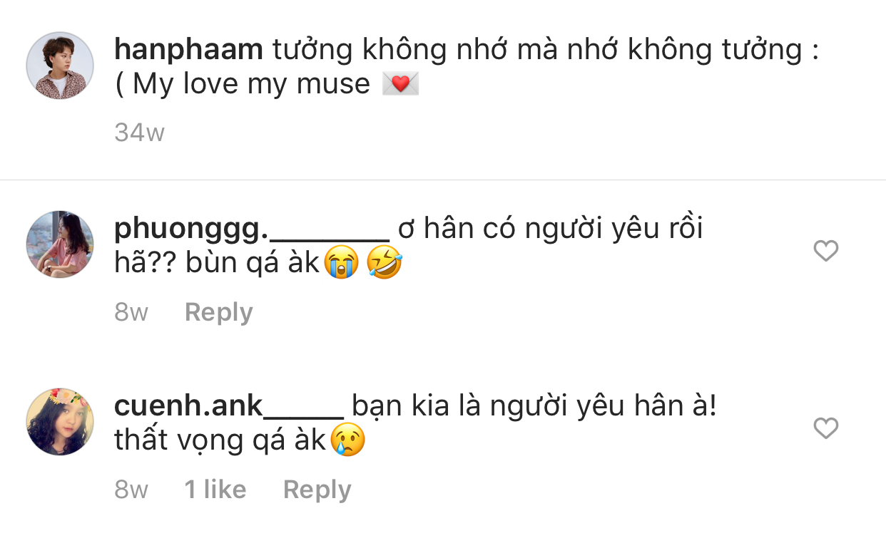 Nhiều fan tỏ ra buồn bã khi nghĩ rằng thần tượng có người yêu