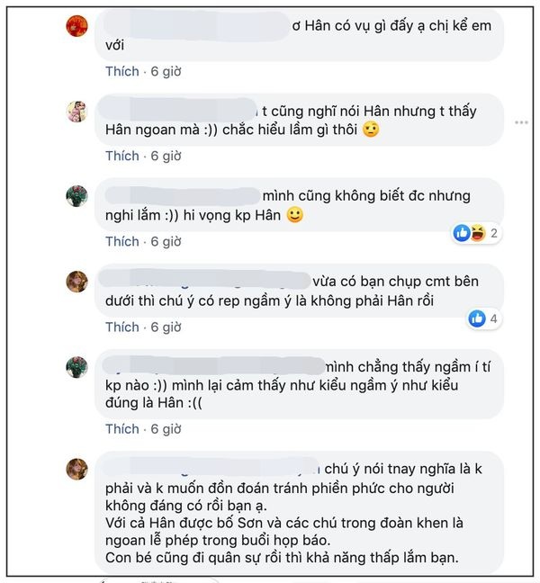 Rất nhiều người gọi tên Bảo Hân bên dưới status của NSND Hoàng Dũng