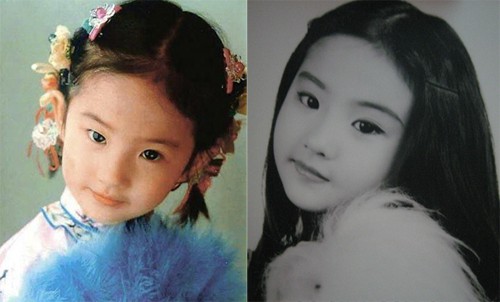Nhan sắc ngày bé của Lưu Diệc Phi đã vô cùng khí chất và xuất thần