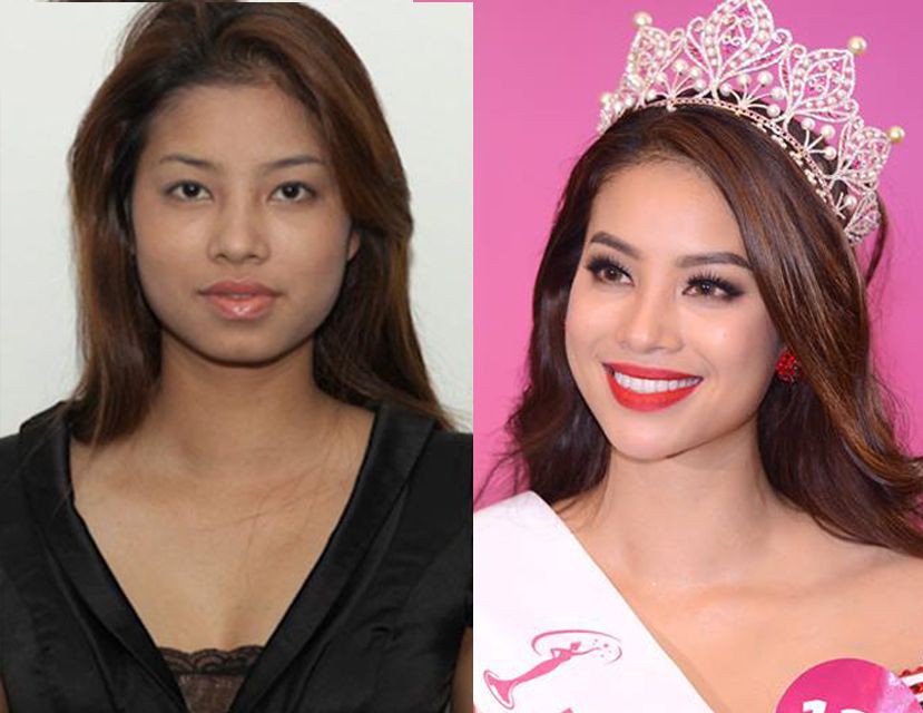 Hoa hậu Hoàn vũ Việt Nam Phạm Hương trước khi đăng quang chỉ sở hữu nhan sắc bình thường