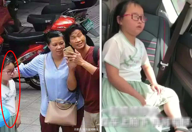 Bức ảnh bé Tử Hân ngủ thiếp đi trên xe được người đàn ông họ Lương đăng lên Wechat khoe với mọi người