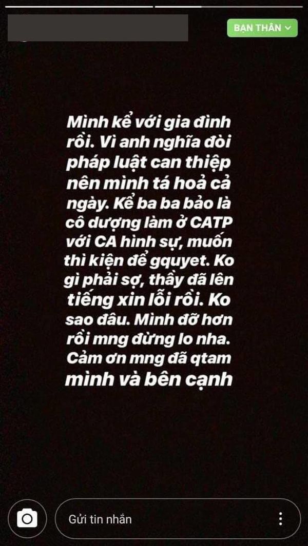Nữ sinh thách thức nam sinh Nguyễn Trọng Nghĩa mời công an vào can thiệp sự việc nữ sinh đạo luận văn.