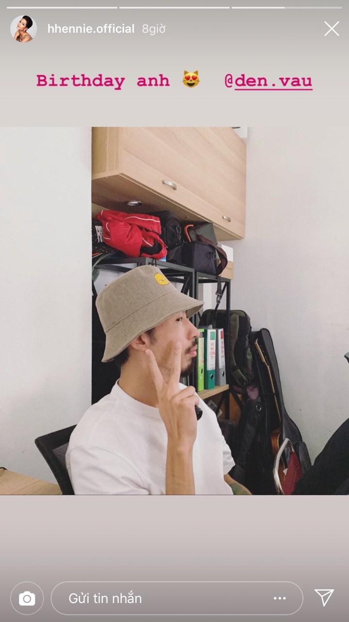 H'Hen Niê từng đăng ảnh chúc mừng sinh nhật Đen Vâu vô cùng thân thiết giữa thời điểm cả hai vướng nghi vấn bí mật hẹn hò.