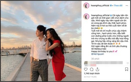 Trước đó không lâu, Hoàng Thùy còn khiến các 