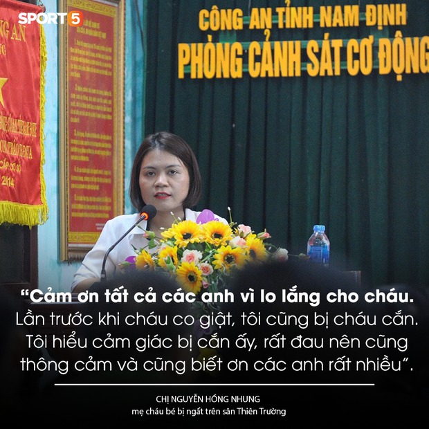 Chị Nguyễn Hồng Nhung phát biểu tại buổi lễ.