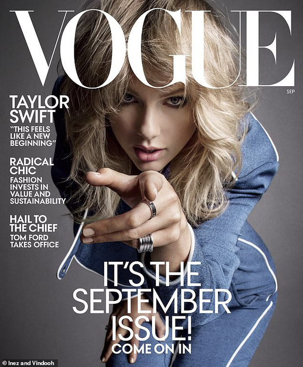 Taylor Swift xuất hiện trên trang bìa tạp chí Vogue tháng 9