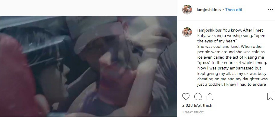 Bài đăng của nam người mẫu tố cáo hành vi của Katy Perry