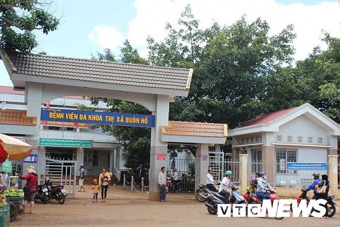 Bệnh viện Đa khoa thị xã Buôn Hồ - nơi bà Thanh được đưa đến cấp cứu nhưng không qua khỏi.