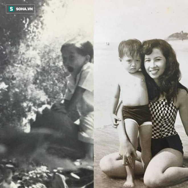 Hứa Minh Đạt hồi nhỏ và mẹ lúc trẻ.