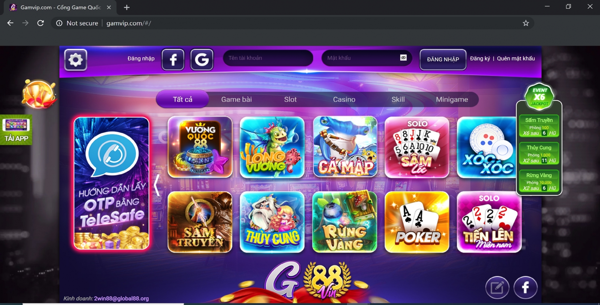 Trang đánh bạc trá hình Gamvip.com