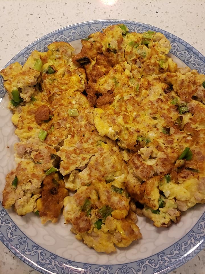 Trứng đúc thịt.