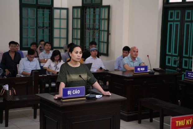 Nguyễn Thị Vân tại phiên xử sơ thẩm hồi tháng 4/2019.